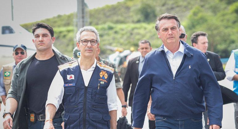 Em Brasília, Zema declara apoio a Bolsonaro para o segundo turno