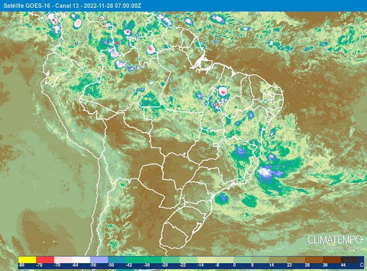 Mais chuva e temporais pelo Brasil
