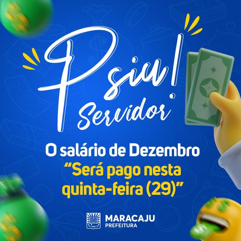 Prefeitura de Maracaju paga Servidores Públicos municipais nesta quinta-feira (29-12)