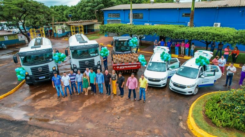 Com recursos próprios e parceria com Câmara e Ministério da Agricultura, Prefeitura de Maracaju soma cinco novos veículos a sua frota.