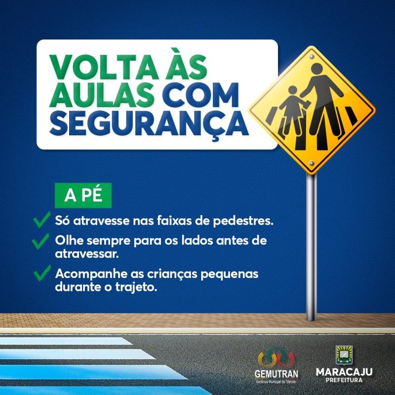 GEMUTRAN alerta sobre regras de trânsito e lança a campanha “Volta às Aulas com Segurança”.