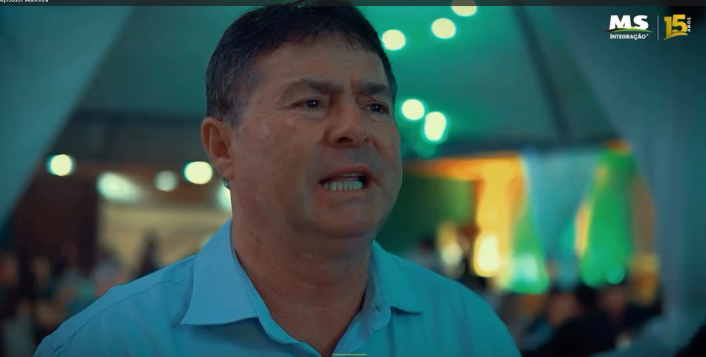 Dirceu Luiz Broch, diretor-presidente da MS Integração, durante a celebração dos 15 anos da empresa